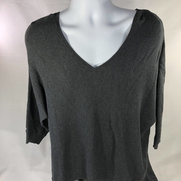 Express Sweaters - EXPRESS SWEATER TOP ZIP BACK WOMENS XL NWT COTTON RAYON NYLON BLEND NEW GRAY